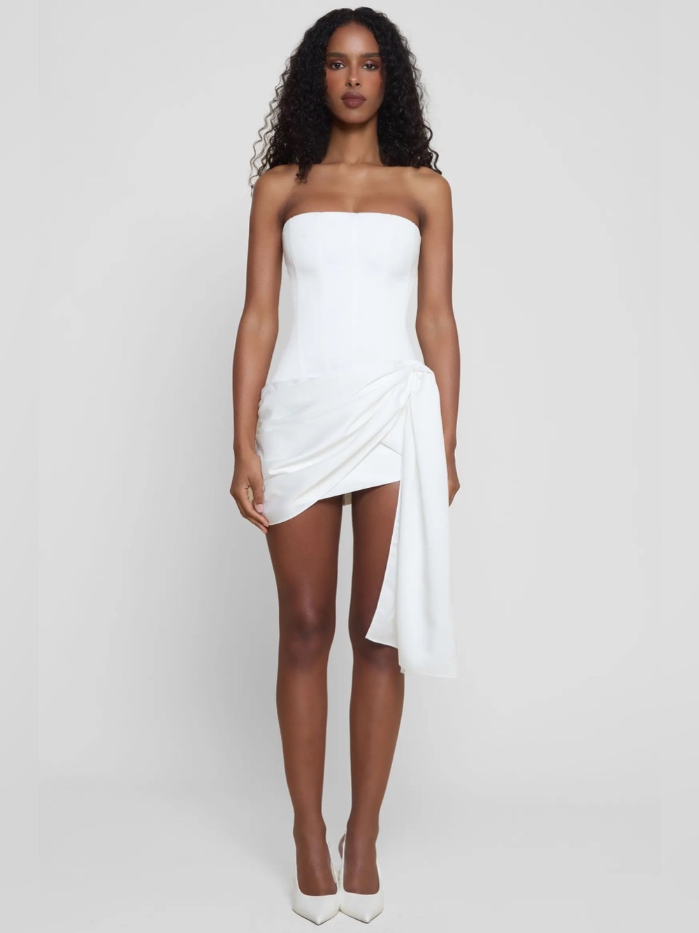 LEAU Solara Satin Corset Dress